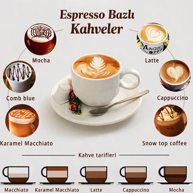 Espresso Bazlı Kahve Çeşitleri Nelerdir?