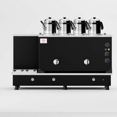 Anka Statik Turbo Hibrit 4 Demlikli Çay Kazanı, Gaz + Elektrik, STF04