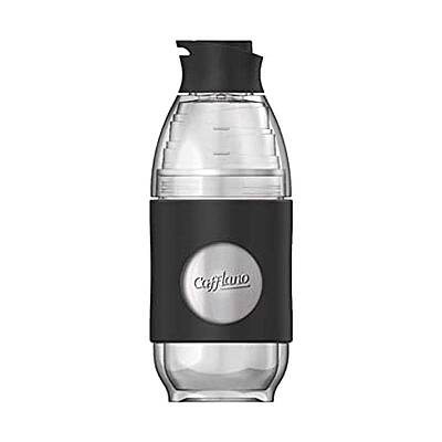 Cafflano Go-Brew Taşınabilir Kahve Demleme Şişesi, Siyah