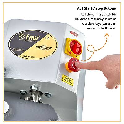 Emir 10 Kg Hamur Yoğurma Makinesi, Kapaklı, Swichli EM 02 - 4