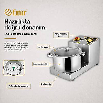 Emir 13 Litre Soğan Doğrama Makinesi EM 16 - 4
