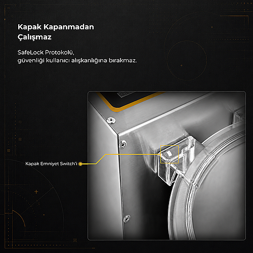 Emir 7 Litre Soğan Doğrama Makinesi, Emniyet Sensörlü Kapak, EM 39 - 3