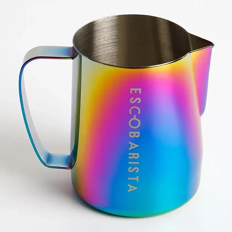 Escobarista Barista Space Süt Potu, Gökkuşağı, 600 ml - 1
