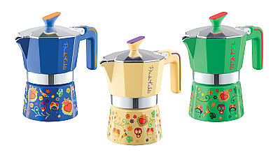 Pedrini Frida Kahlo Moka Pot, 3 Cup, Sarı - 2