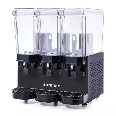 Samixir Triple Klasik Fıskiyeli Karıştırıcılı ve Karıştırıcılı Soğuk İçecek Dispenseri, 20+20+20 L, Sarı,60.SMMY, 60.SMMB, 60.SMMI - 2