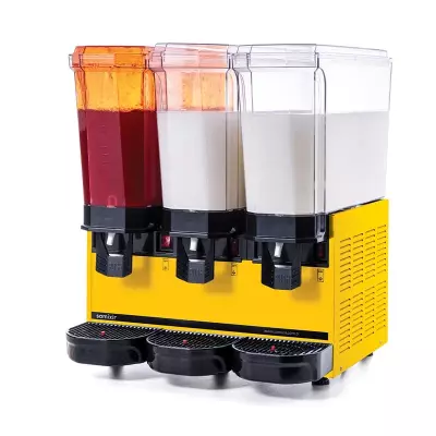 Samixir Triple Klasik Fıskiyeli Karıştırıcılı ve Karıştırıcılı Soğuk İçecek Dispenseri, 20+20+20 L, Sarı,60.SMMY, 60.SMMB, 60.SMMI - 5