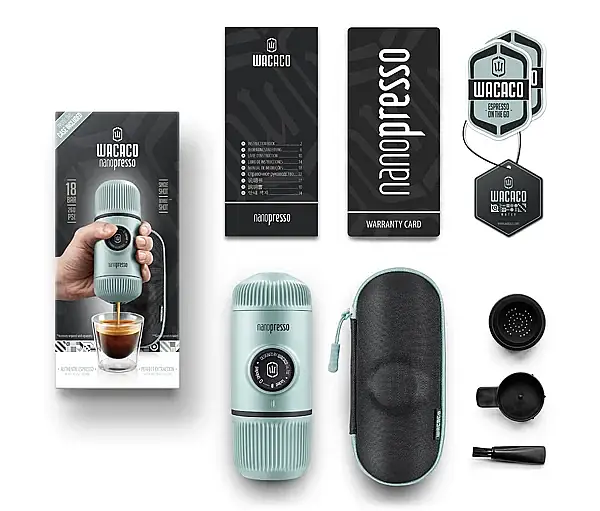 Wacaco Nanopresso Manuel Espresso Makinesi, Buz Mavisi - 2