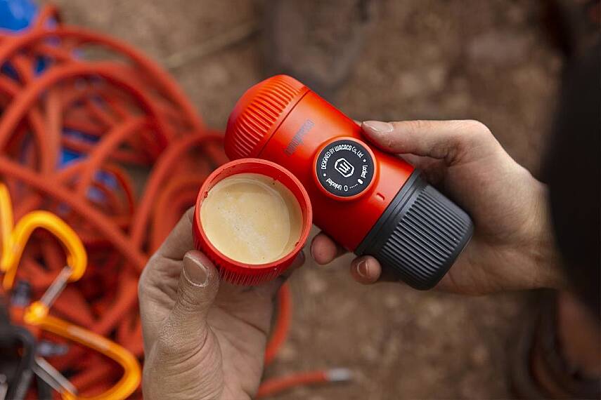 Wacaco Nanopresso Manuel Espresso Makinesi, Lav Kırmızısı - 4