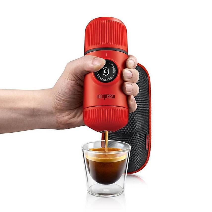Wacaco Nanopresso Manuel Espresso Makinesi, Lav Kırmızısı - 2