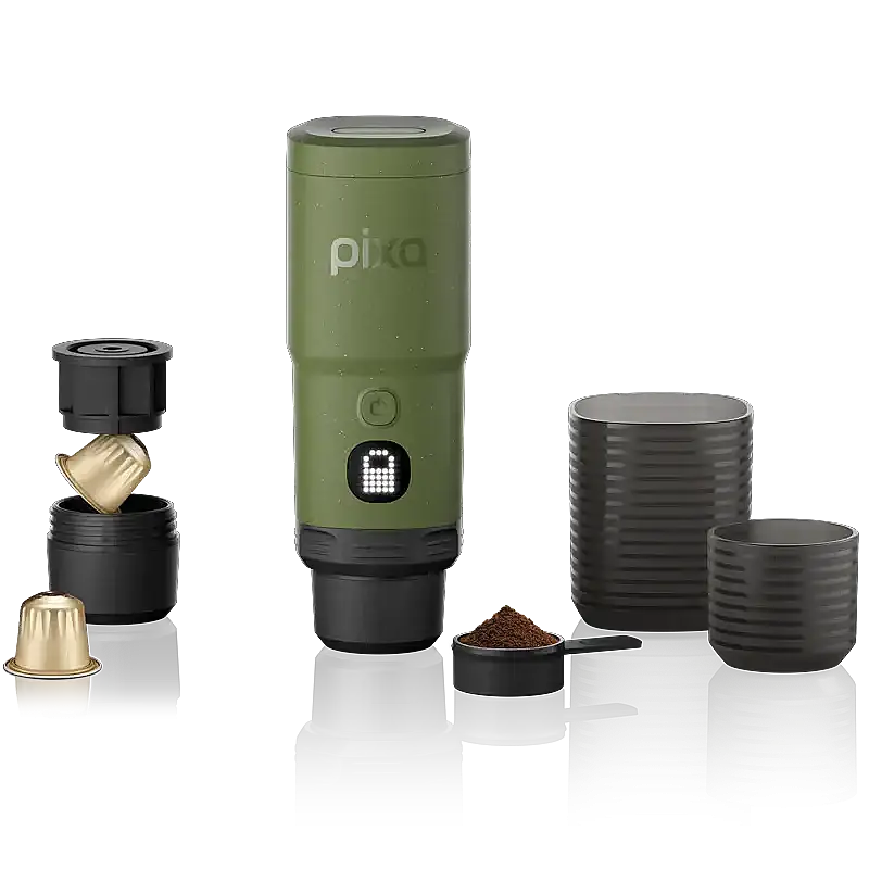 Wacaco Pixapresso Şarj Edilebilir Pilli Taşınabilir Espresso Makinesi, Yeşil - 1